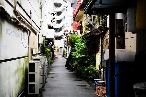 路地 路地,商店街,町の写真素材
