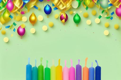 誕生日のテクスチャ(黄緑色) 誕生日のテクスチャ(黄緑色) 誕生日,バースデー,お祝いの写真素材