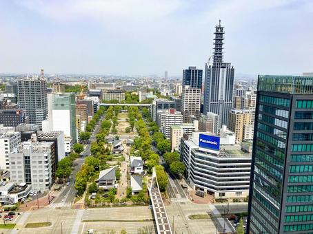 名古屋テレビ塔からの眺望 01 名古屋テレビ塔からの眺望 01 名古屋,テレビ塔,塔の写真素材
