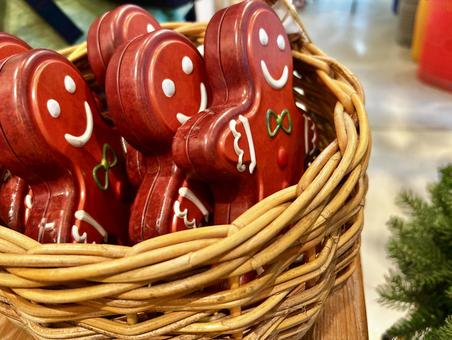 クリスマスのクッキーマン② クリスマスのクッキーマン,クリスマス,オシャレの写真素材