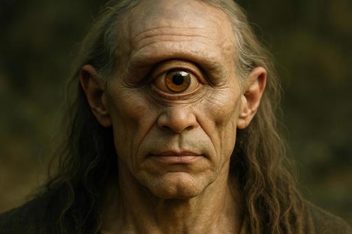 一つ目の巨人、サイクロプスの肖像の写真