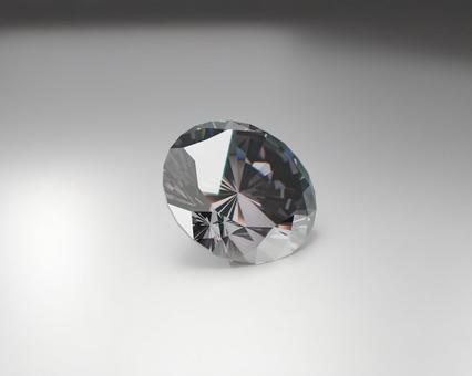輝くダイヤモンドの白背景3Dレンダリング 輝くダイヤモンドの白背景3Dレンダリングの写真