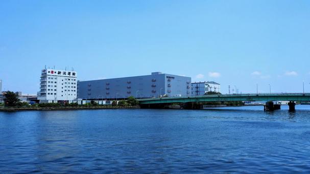 夢の島公園からの眺め・夢の島大橋・江東区 夢の島公園からの眺め・夢の島大橋・江東区の写真