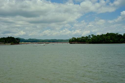 赤橋 赤橋,松島,仙台の写真素材