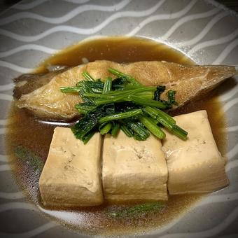 カラスカレイの煮つけ 旦那飯,男の料理,手料理の写真素材