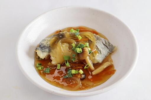 ホキのきのこあんかけ 主菜,食事,惣菜の写真素材