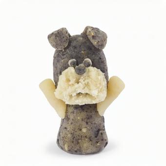 マジパンでつくったわんこ シュナウザー マジパンでつくったわんこ シュナウザー 犬,シュナウザー,マジパンの写真素材
