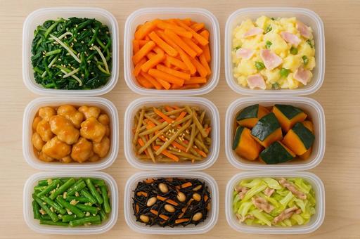 作り置きのおかず 作り置きのおかずの写真