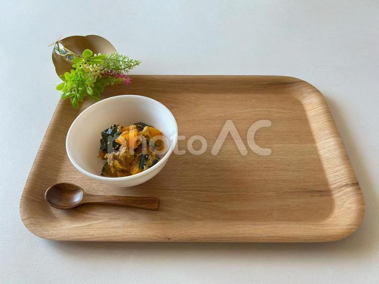 簡単！糸島産かぼちゃとツナの中華風副菜 かぼちゃ,糸島産,レンジ調理の写真素材