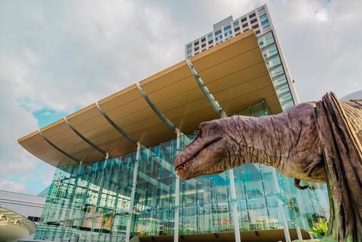【福井】恐竜王国の福井駅周辺 【福井】恐竜王国の福井駅周辺 福井,福井駅,恐竜の写真素材