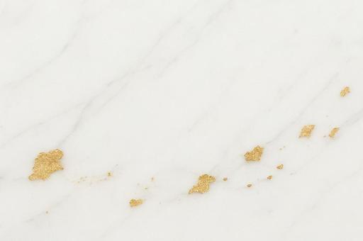 白大理石と金箔のアクセント 白大理石と金箔のアクセントの写真