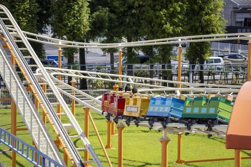 刈谷市交通児童遊園 ジェットコースター 刈谷市交通児童遊園,ジェットコースター,遊園地の写真素材
