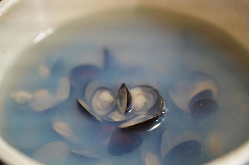 美味しそうなしじみ汁のアップ 美味しそうなしじみ汁のアップ しじみ,蜆,貝の写真素材