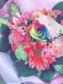 記念のブーケの写真