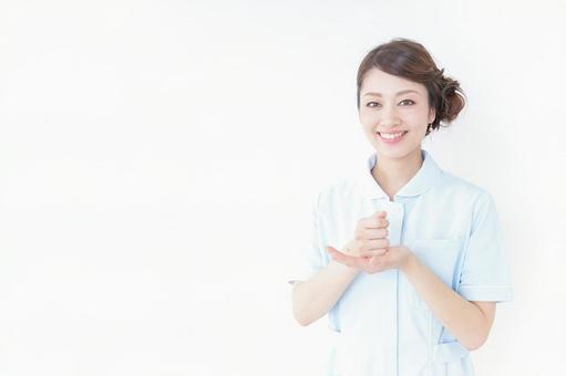 アイデアを思いつく看護師 アイデアを思いつく看護師 医療職,看護師,診療の写真素材