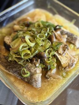 タラの酒蒸し 鱈,酒蒸し,魚料理の写真素材