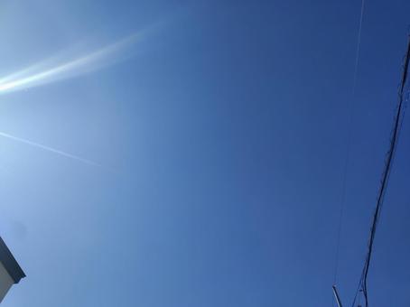 青い空 青い空の写真