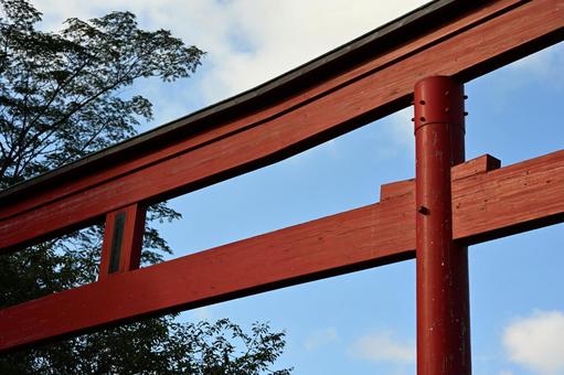 Photo, red, torii, the scenery, 