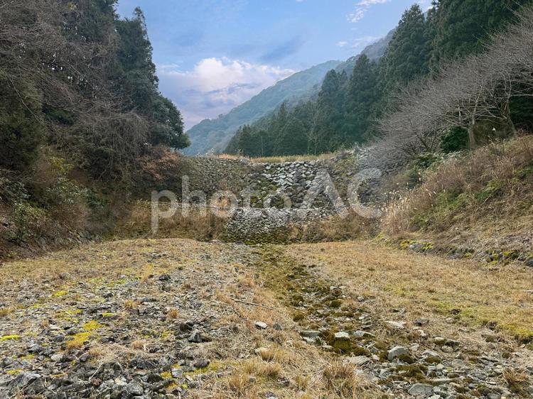 羽根谷砂防堰堤（第一堰堤）1 羽根谷,砂防,堰堤の写真素材