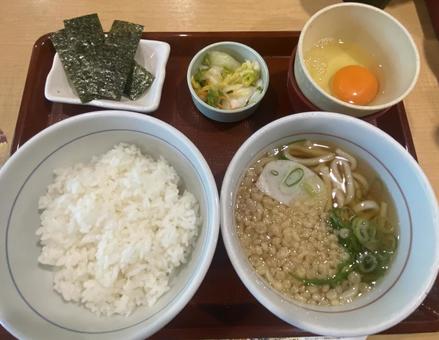 Breakfast Rice and Udon Set Rice Udon, JPG Breakfast Rice and Udon Set Rice Udon, JPG