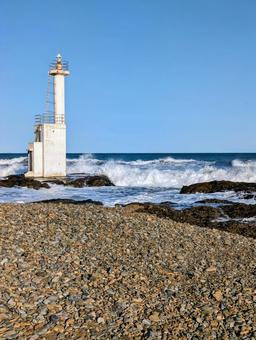 大洗海岸　灯台 茨城県,茨城県観光,大洗海岸の写真素材