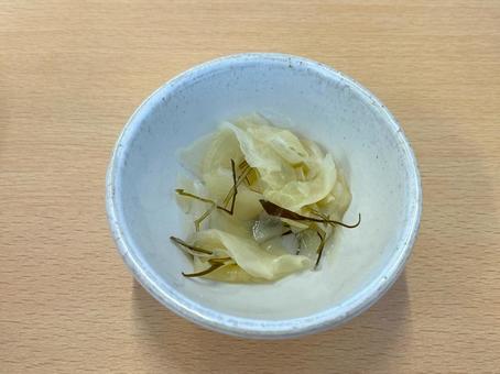 昆布つきガリ 昆布つきガリ ガリ,生姜,昆布の写真素材