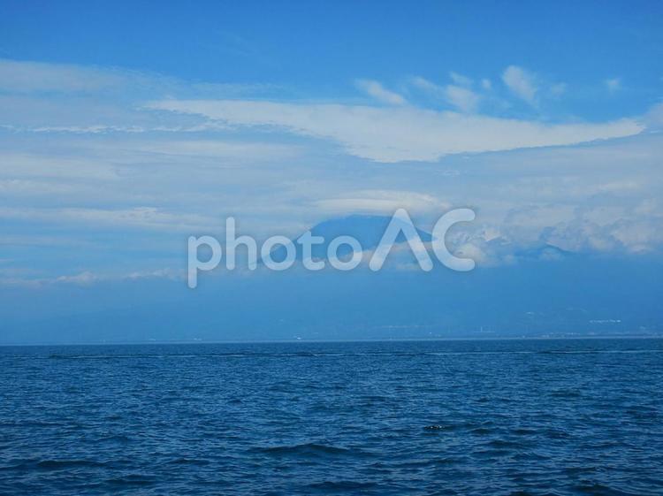 海の風景 富士山,水面,海の写真素材