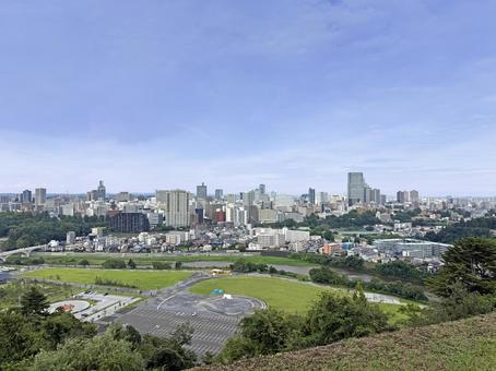 仙台の街並み_1 仙台市,街,市街地の写真素材