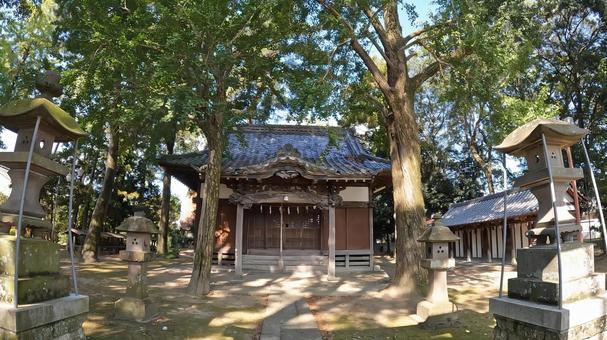埼玉県行田市行田　 春日神社 拝殿 埼玉,行田市行田,春日神社の写真素材