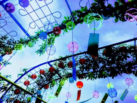 Photo, summer, summer vacation, wind chimes, 