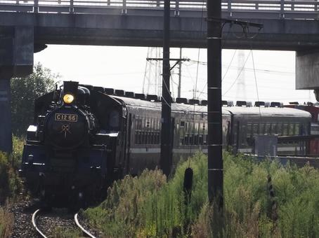 SLもおか C12形 50形客車 下館駅 SLもおか C12形 50形客車 下館駅 真岡鐵道,真岡鉄道,真岡の写真素材