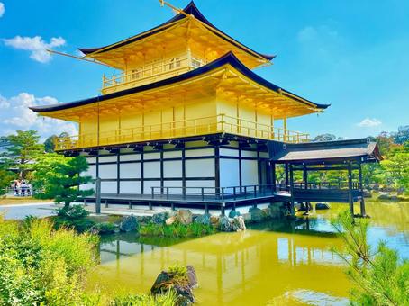 金閣寺 金閣寺,金閣,鹿苑寺の写真素材