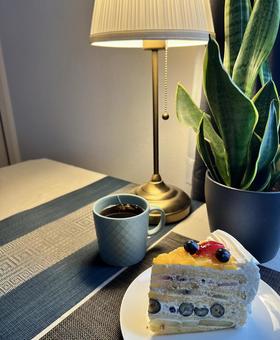 ケーキ2 ケーキ,紅茶,ブレイクの写真素材