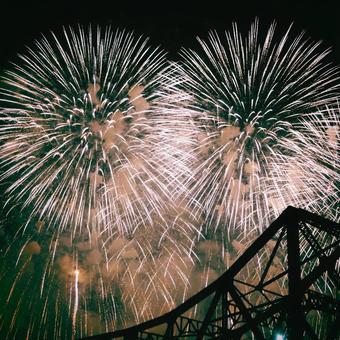 花火 夏,花火,花火大会の写真素材