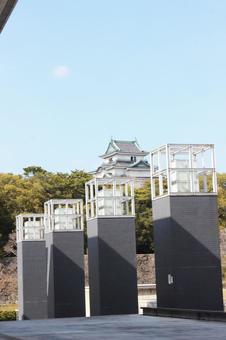 美術館 屋外,モダン,オブジェの写真素材
