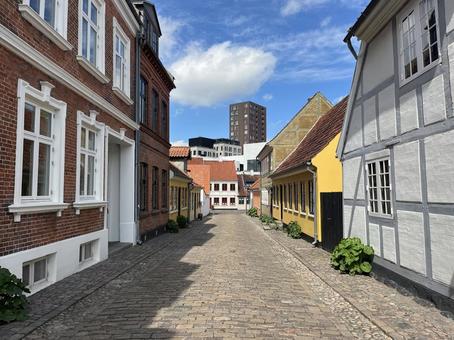 オーデンセ オーデンセ,デンマーク,北欧の写真素材