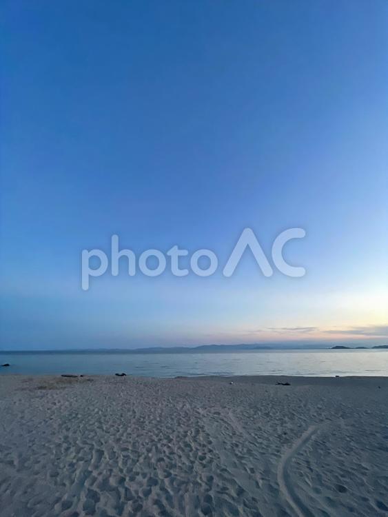 夏の夕暮れ時 夏,海,夕暮れ時の写真素材