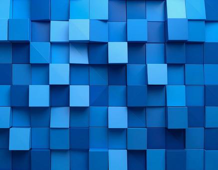 ブルー幾何学背景模様 ブルー幾何学背景模様の写真