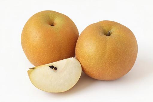 Photo, pear, white background, abundance, 