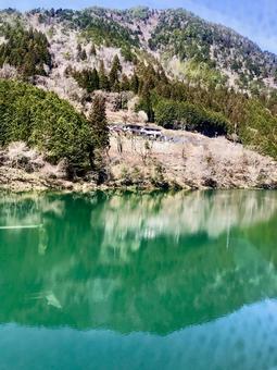 Photo, a river, mountain, landscape, 