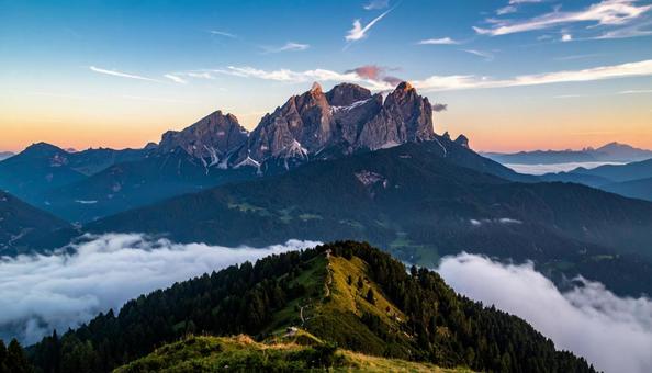山の美しい風景の写真