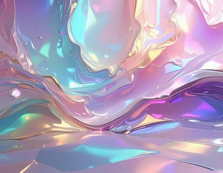 虹色のアルミメタリック 03の写真