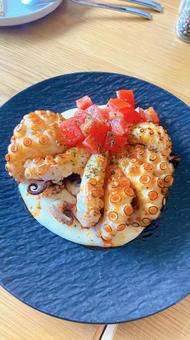 タコの炭火焼きスパイシーマリネ タコの炭火焼きスパイシーマリネ タコ,たこ,炭火焼きの写真素材