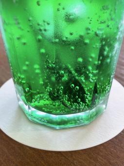 メロンソーダ メロンソーダ メロンソーダ,飲み物,喫茶の写真素材