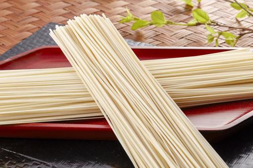 稲庭うどん 稲庭うどん 稲庭うどん,束,食べ物の写真素材
