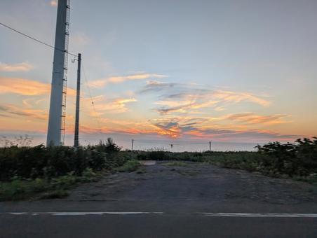 田舎の海辺〜燃えてるような太陽〜 田舎の海辺〜燃えてるような太陽〜の写真