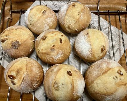 手作りパン パン,手作りパン,ハードパンの写真素材