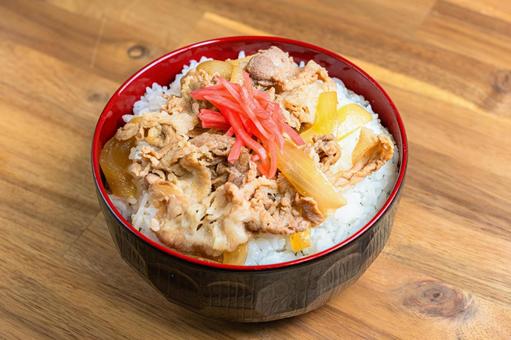 豚丼 豚丼,吉野家風,丼ものの写真素材