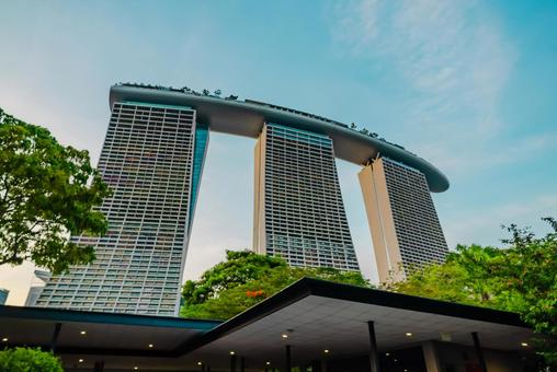 【シンガポール】マリーナベイサンズ マリーナベイサンズ,シンガポール,ベイフロントの写真素材
