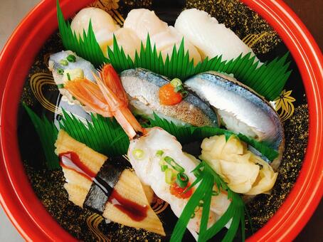 お寿司盛り合わせ 寿司,ごはん,グルメの写真素材